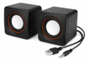 Caixa de Som Knup Kp-600 Multimídia USB Preto para PC e Notebook